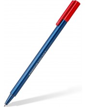 Химикалка Staedtler Triplus 437 - Червена, F
