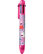 Химикалка с 6 цвята Kids Licensing - Peppa Pig -1