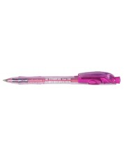 Химикалка с механизъм Stabilo - Liner, 0.38 mm, розов
