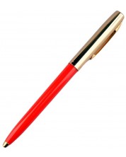 Химикалка Fisher Space Pen Cap-O-Matic - 775 Brass, червена