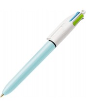 Химикалка BIC - автоматична, 4 цвята -1