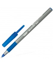 Химикалка BIC - Round Stic Exact, 0.7 mm, синя -1