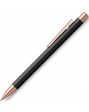 Химикалка Faber-Castell Neo Slim - Черно със златно-розово -1