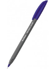 Химикалка Berlingo - Silver, 1 mm, синьо мастило -1