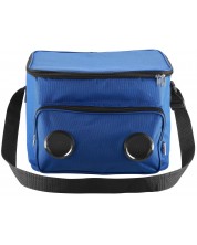 Хладилна чанта с вградена колонка Cellularline - 10914, синя