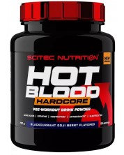 Hot Blood Hardcore, червени плодове, 700 g, Scitec Nutrition