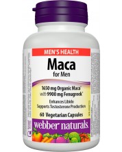 Maca for Men, 60 капсули, Webber Naturals -1