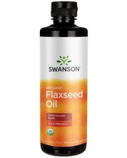 Organic Flaxseed Oil, 473 ml, Swanson -1