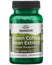 Green Coffee Bean Extract, 60 капсули, Swanson