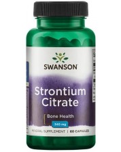 Strontium Citrate, 340 mg, 60 капсули, Swanson -1