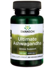 Ultimate Ashwagandha, 250 mg, 60 капсули, Swanson -1