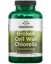 Broken Cell Wall Chlorella, 360 таблетки, Swanson -1