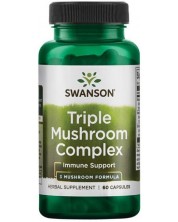 Triple Mushroom Complex, 60 капсули, Swanson -1