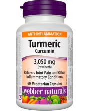 Turmeric Curcumin, 60 капсули, Webber Naturals -1