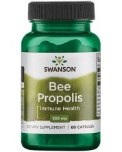 Bee Propolis, 550 mg, 60 капсули, Swanson -1
