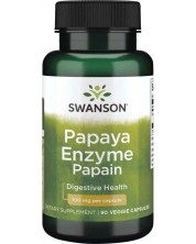 Papaya Enzyme Papain, 100 mg, 90 капсули, Swanson -1