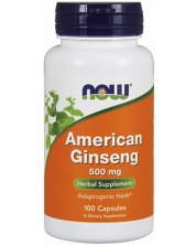 American Ginseng, 500 mg, 100 капсули, Now -1