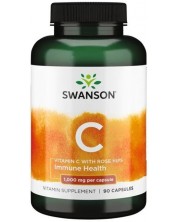 Vitamin C with Rose Hips, 1000 mg, 90 капсули, Swanson -1