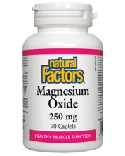 Magnesium Oxide, 250 mg, 90 каплети, Natural Factors -1