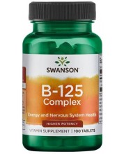 B-125 Complex, 100 таблетки, Swanson