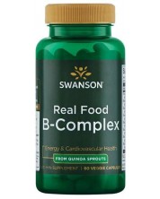 Real Food B-Complex, 60 капсули, Swanson