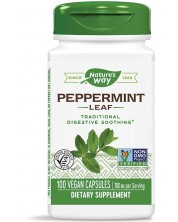Peppermint, 350 mg, 100 капсули, Nature's Way -1