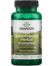 Adaptogen Herbal Complex, 60 капсули, Swanson -1