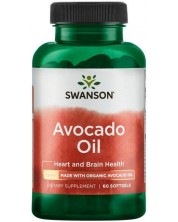 Avocado Oil, 60 меки капсули, Swanson -1