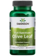 Full Spectrum Olive Leaf, 400 mg, 60 капсули, Swanson