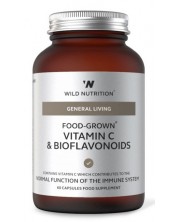 Food-Grown Vitamin C & Bioflavonoids, 60 капсули, Wild Nutrition -1