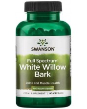 Full Spectrum White Willow Bark, 400 mg, 90 капсули, Swanson -1