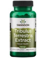 Tribulus Terrestris Extract, 500 mg, 60 капсули, Swanson