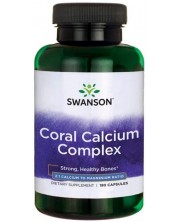 Coral Calcium Complex, 180 капсули, Swanson