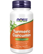 Turmeric Curcumin, 60 растителни капсули, Now -1