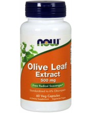 Olive Leaf Extract, 500 mg, 60 растителни капсули, Now