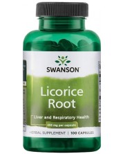 Licorice Root, 450 mg, 100 капсули, Swanson -1