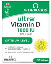 Ultra Vitamin D, 1000 IU, 96 таблетки, Vitabiotics -1