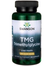 TMG Trimethylglycine, 500 mg, 90 капсули, Swanson -1