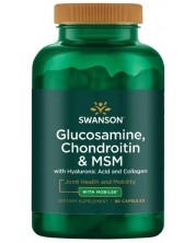 Glucosamine, Chondroitin & MSM, 90 капсули, Swanson -1