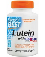 Lutein with Lutemax, 20 mg, 60 капсули, Doctor's Best