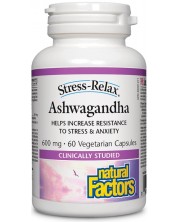Ashwagandha, 600 mg, 60 капсули, Natural Factors