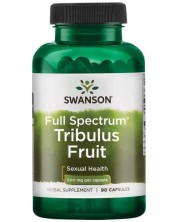 Full Spectrum Tribulus Fruit, 500 mg, 90 капсули, Swanson -1