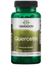 Quercetin, High Potency, 475 mg, 60 капсули, Swanson -1