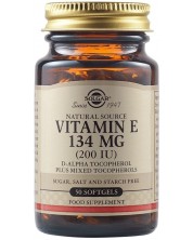Vitamin Е, 200 IU, 50 меки капсули, Solgar