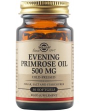 Evening Primrose Oil, 500 mg, 30 меки капсули, Solgar