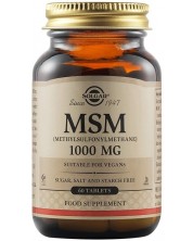MSM, 1000 mg, 60 таблетки, Solgar