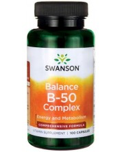 Balance B-50 Complex, 100 капсули, Swanson -1