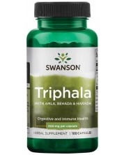 Triphala, 500 mg, 100 капсули, Swanson -1
