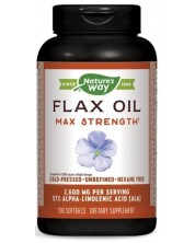 Flax Oil, 1300 mg, 100 софтгел капсули, Nature's Way -1