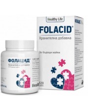 Folacid, 0.4 mg, 120 таблетки, Healthy Life -1